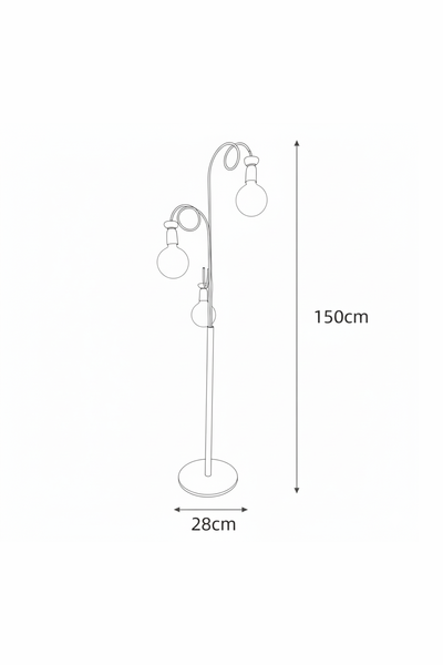 VÅGFIGUR | Triple-Light Floor Lamp