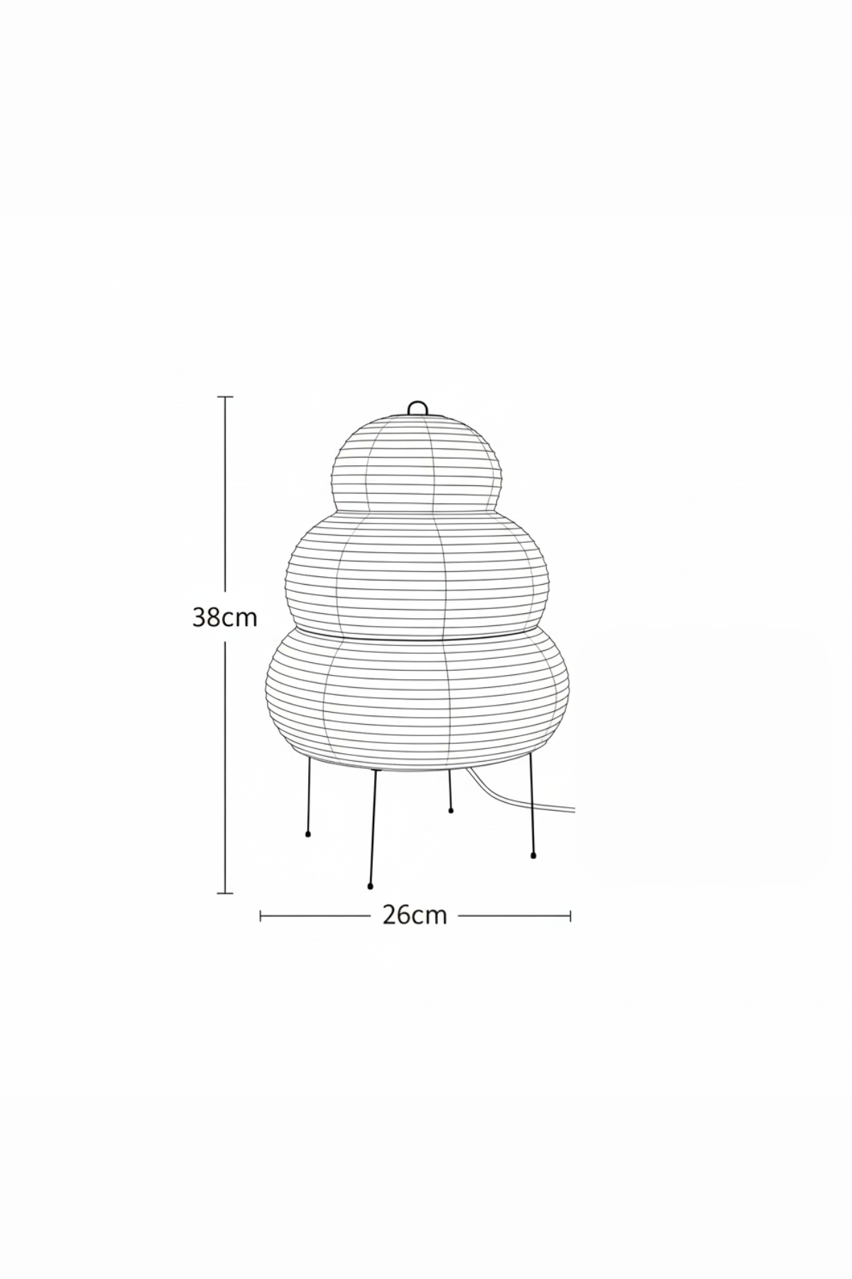 PAPPERSLYKTA | Sculptural Paper Table Lamp
