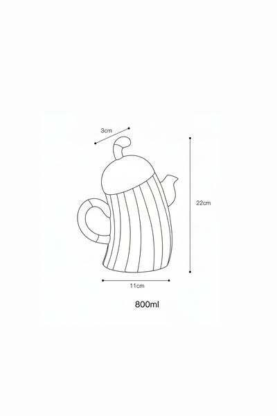 RANDIG | Patterned Ceramic Pitcher