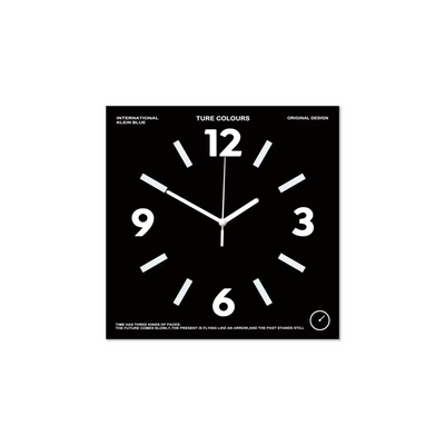 POPFACE | Colorblock Silent Square Wall Clock