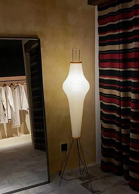 Wabi-Sabi Floor Lamp - Japanese Rice Paper Vase Light
