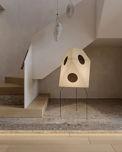 Japanese Floor Lamp | Minimalist Rice Paper Bamboo Lamp