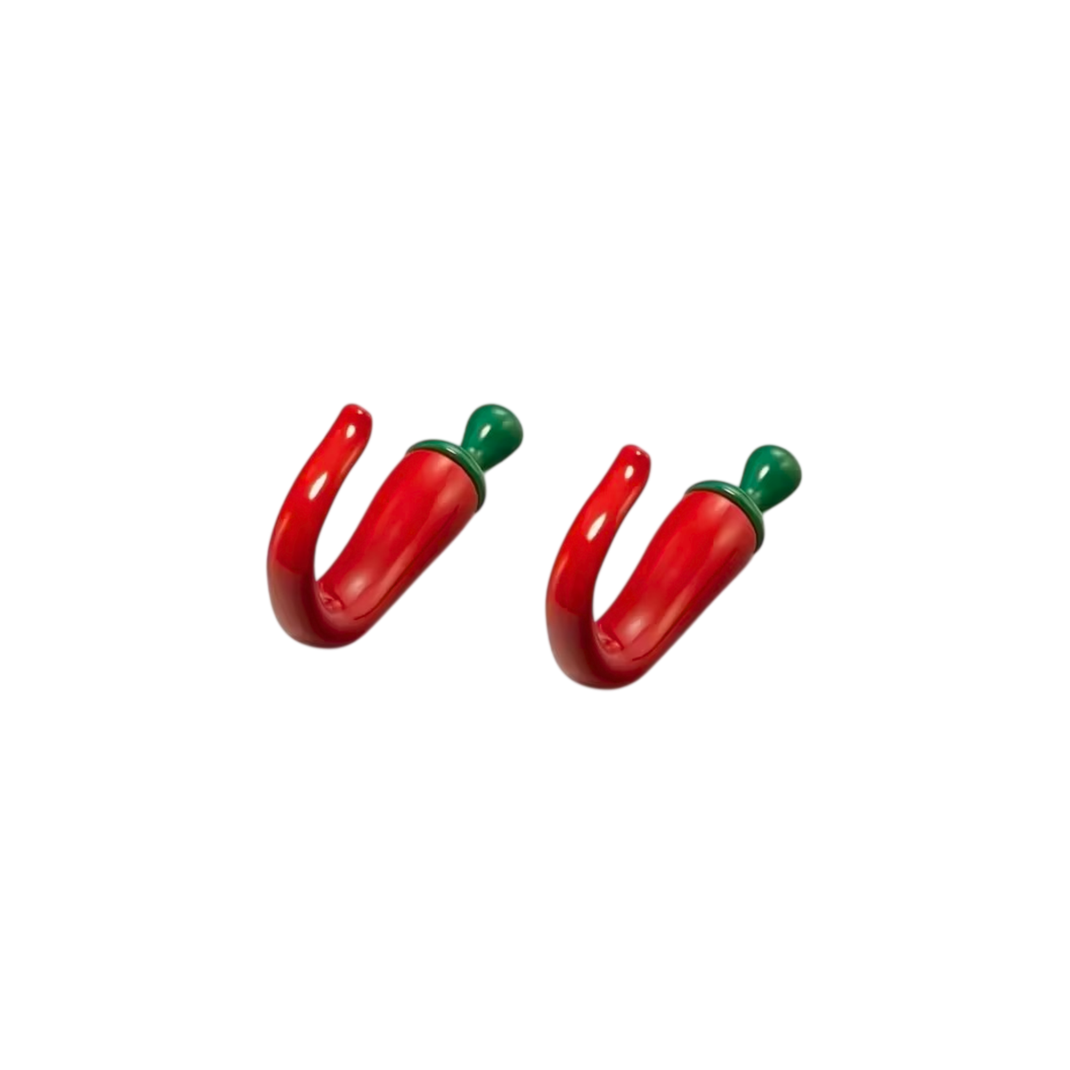 pepper shaped red wall hook for coats and hats
