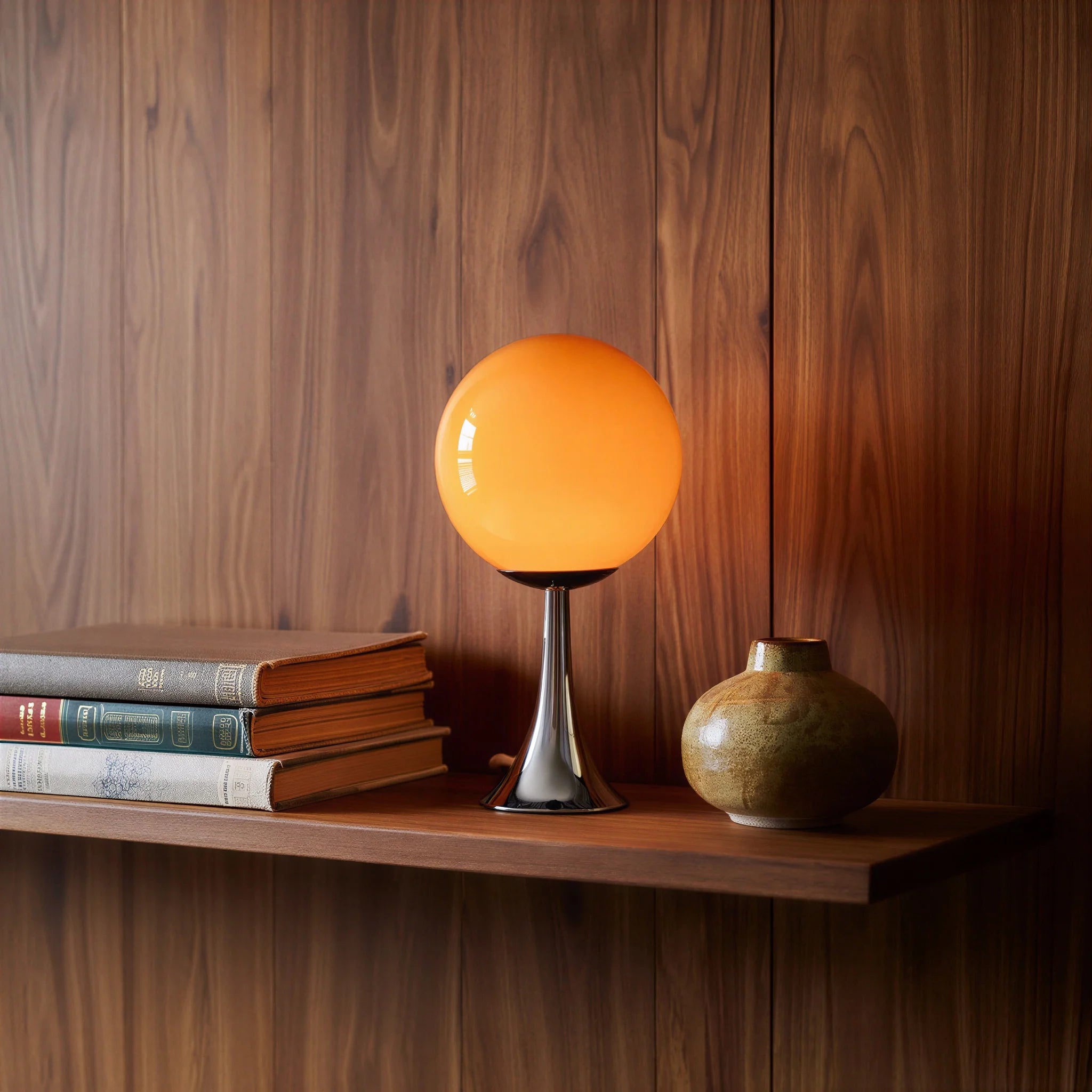 Retro Table Lamp - Colored Glass LED Light