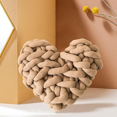HEART-KNOT | Chunky Braided Love Cushion