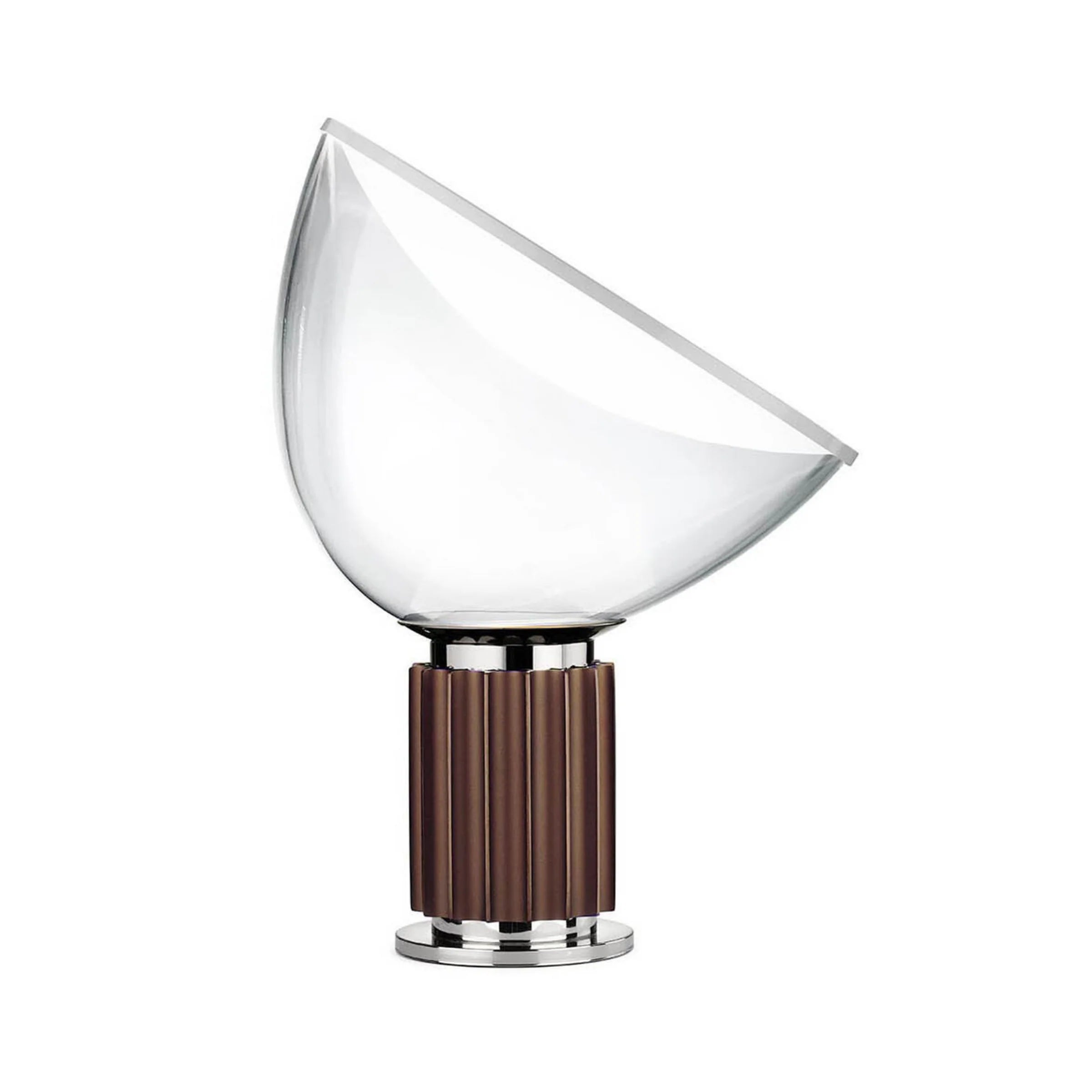 Transparent Bowl Lamp – Italian Style Chrome Table Light