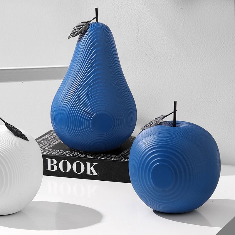 Fruit Sculpture - 3D Printed Apple & Pear Art