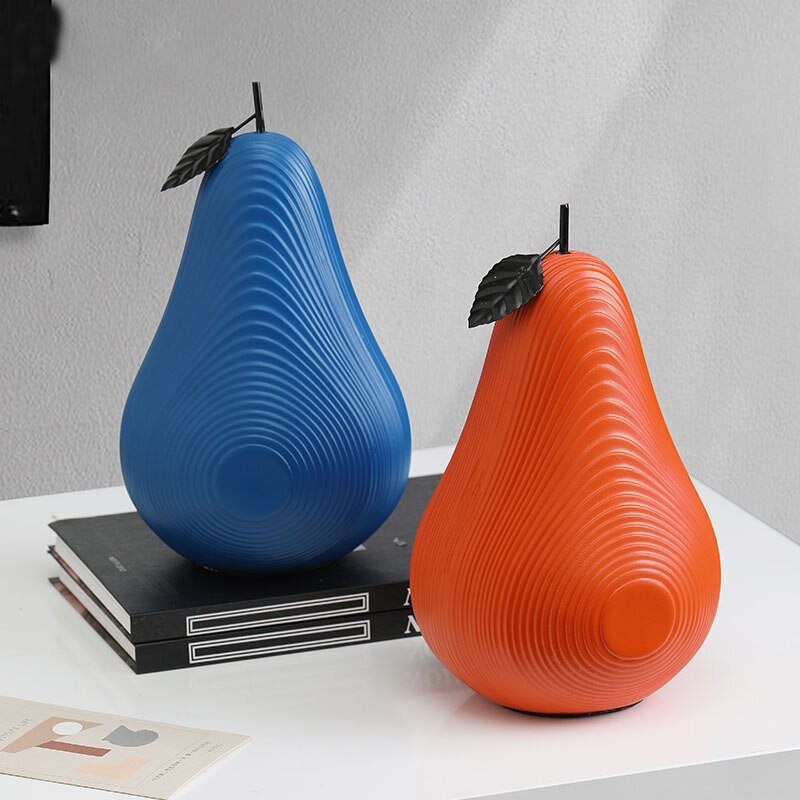 Fruit Sculpture - 3D Printed Apple & Pear Art