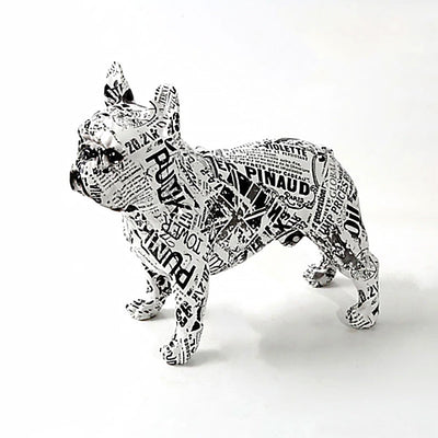 Graffiti Dog Sculpture – French Bulldog Art Statue