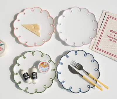 MARIS | Scalloped Ceramic Dining Set
