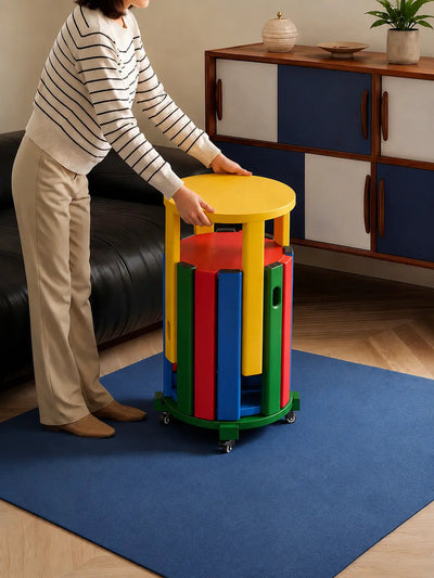 4 in 1 solid wood stool set for home interior