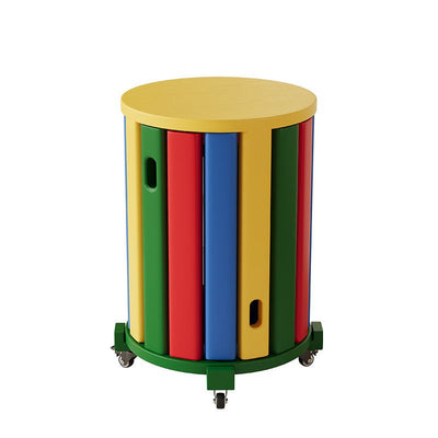 4 piece stackable solid wood stool set for small spaces