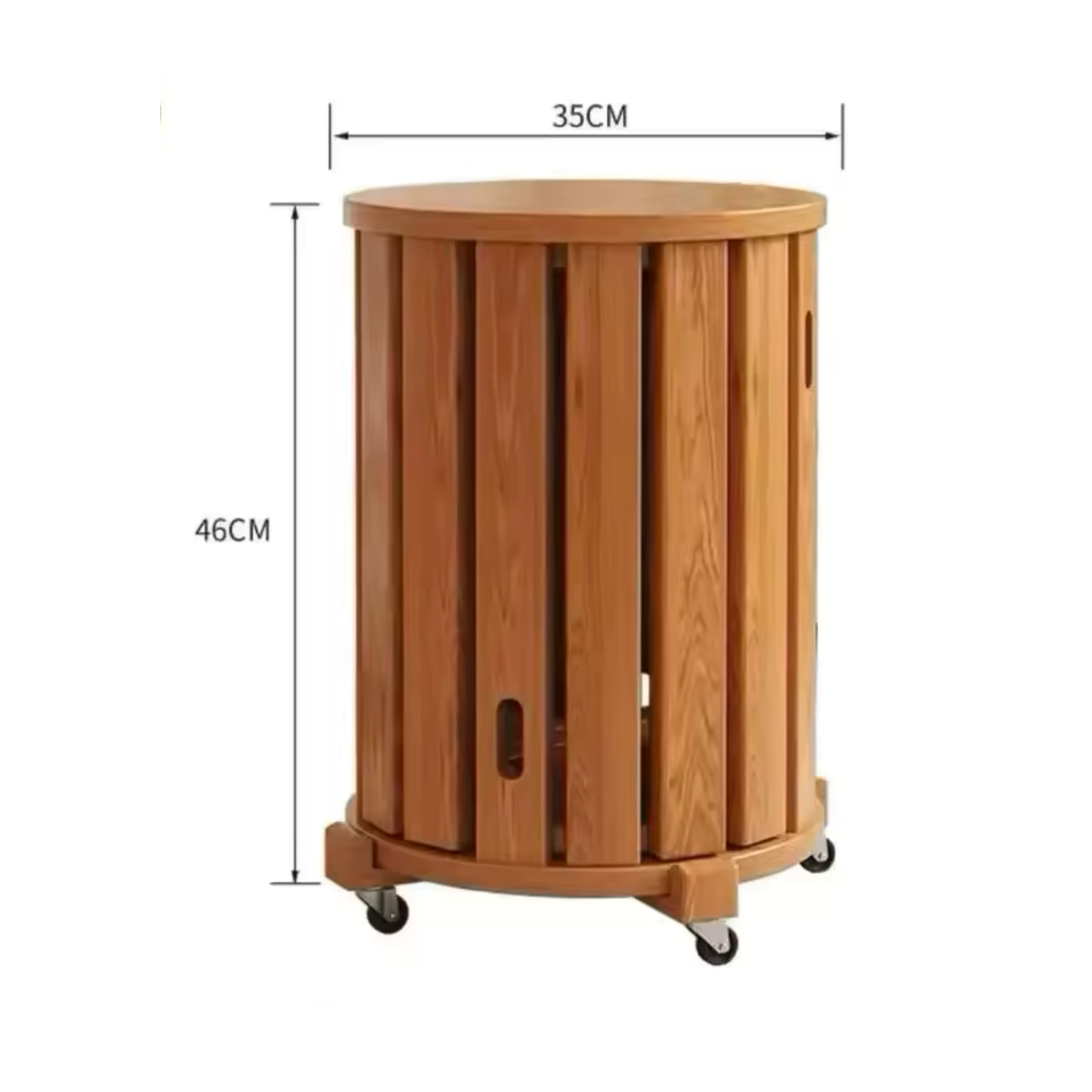 4 stackable wooden stools for dining and occasional seating