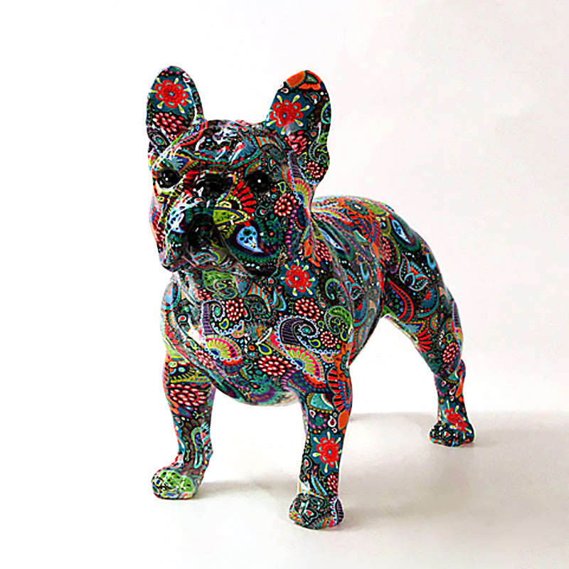 Graffiti Dog Sculpture – French Bulldog Art Statue