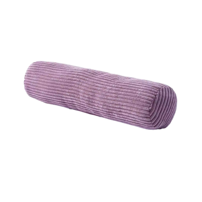Corduroy Bolster Pillow 6x24in Cylindrical Decorative Body Cushion