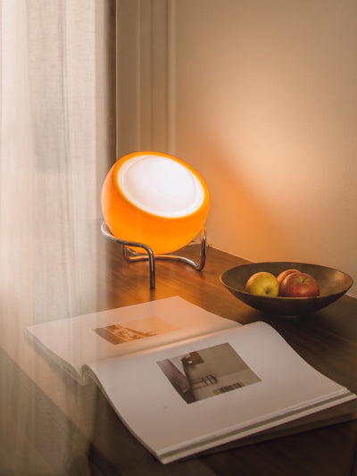 Bauhaus Egg Lamp – Retro Table Lamp, LED Corded Light