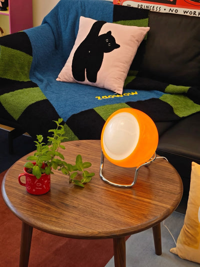 Bauhaus Egg Lamp – Retro Table Lamp, LED Corded Light