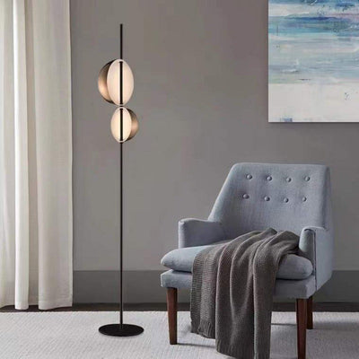 Double Dome Floor Lamp - Adjustable Upright LED Lighting