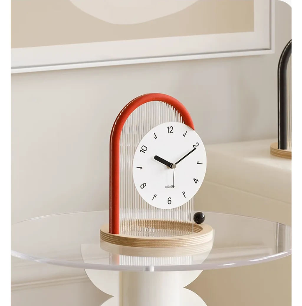 Sleek Arch-Frame Table Clock