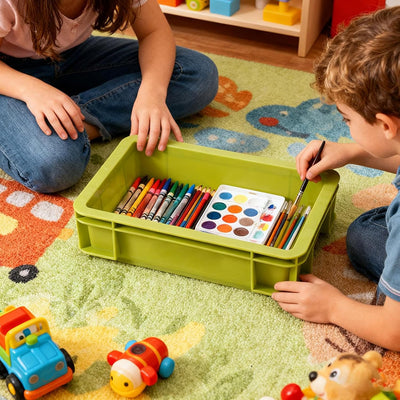 Pixel-Perfect Organization - Retro Gamer Stackable Crates