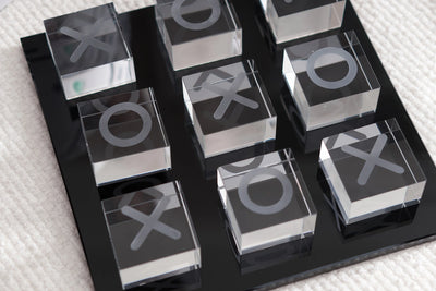 CRYSTAL-PLAY | Luxurious K9 Crystal Tic-Tac-Toe Set