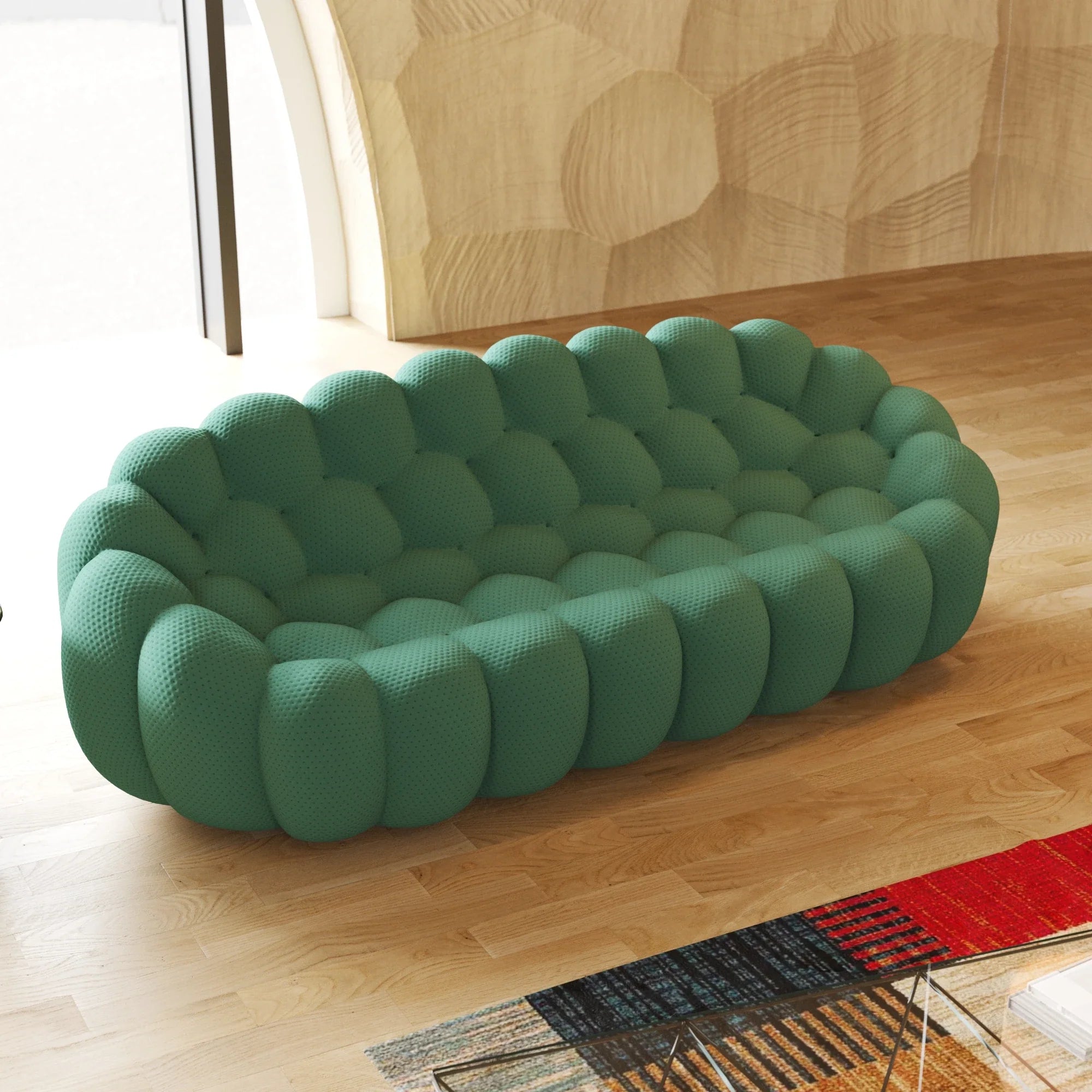 Honeycomb Mesh Bean Bag - Modern Foam Sofa Comfort