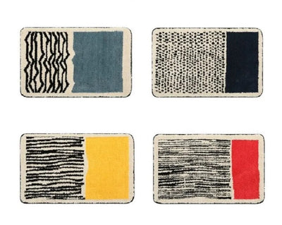 Nordic Bath Mat – Hand Crafted Abstract Plush Rug