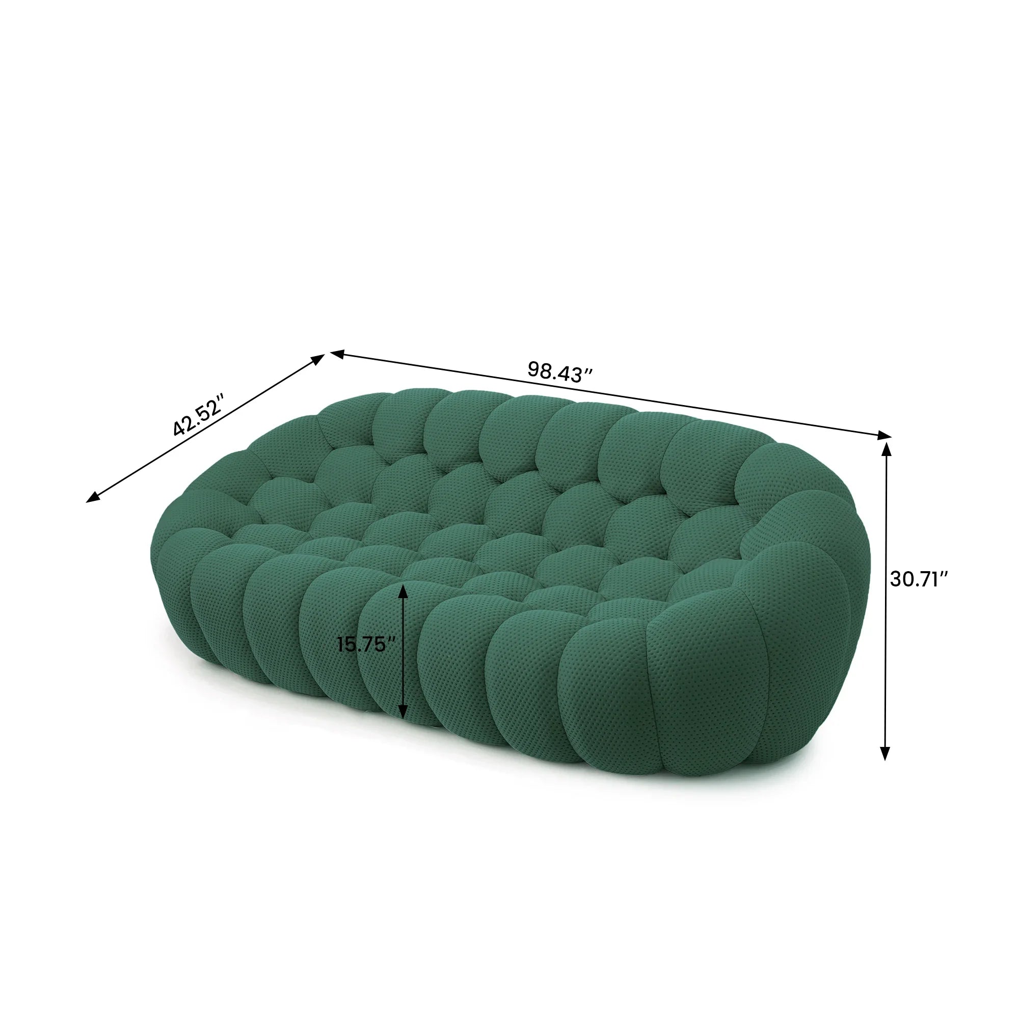 Honeycomb Mesh Bean Bag - Modern Foam Sofa Comfort