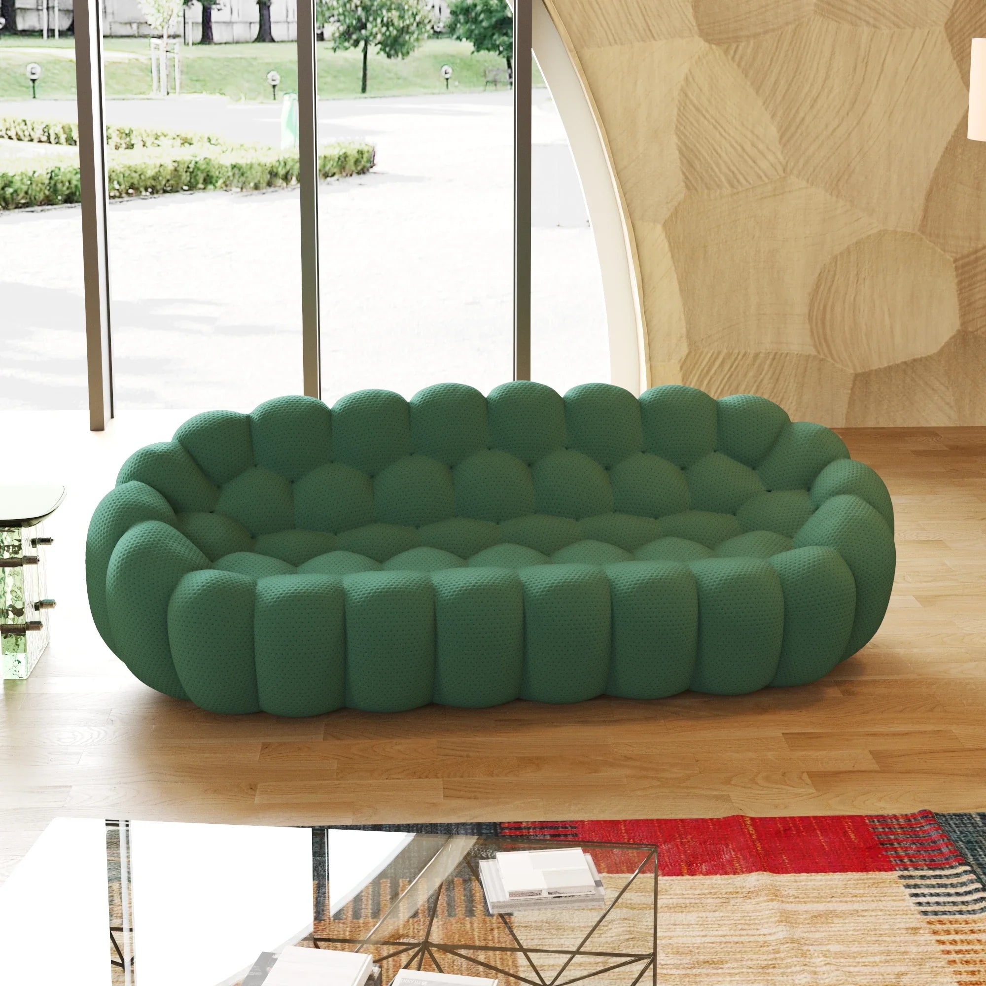 Honeycomb Mesh Bean Bag - Modern Foam Sofa Comfort
