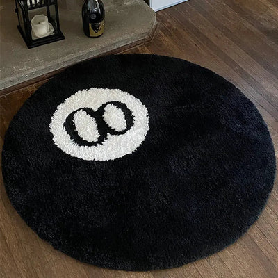 8 Ball Rug – Modern Area Rug | Polyester Floor Mat