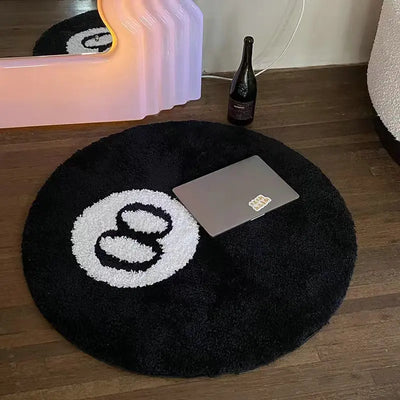 8 Ball Rug – Modern Area Rug | Polyester Floor Mat