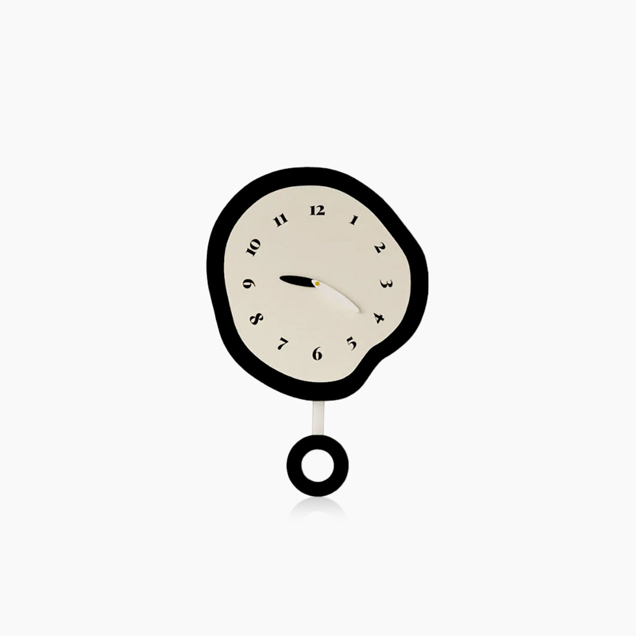 Abstract Wall Clock - Silent Pendulum Quartz Timepiece