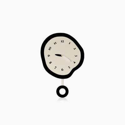 Abstract Wall Clock - Silent Pendulum Quartz Timepiece