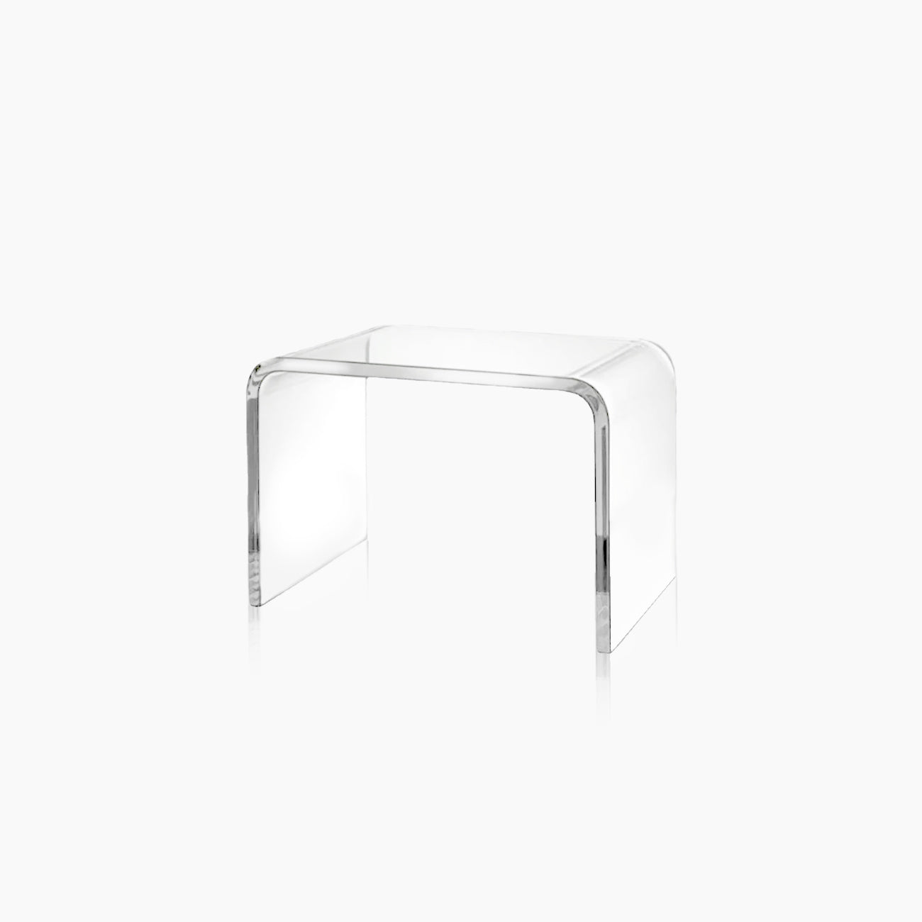 Acrylic Side Table – Transparent Glass Multi-Purpose Table