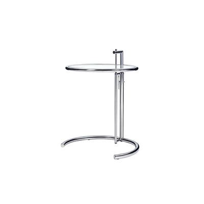 Adjustable Height Coffee Table – Stainless Steel Glass Top Side Table