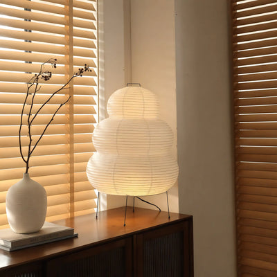 PAPPERSLYKTA | Sculptural Paper Table Lamp