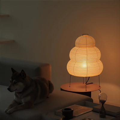 PAPPERSLYKTA | Sculptural Paper Table Lamp