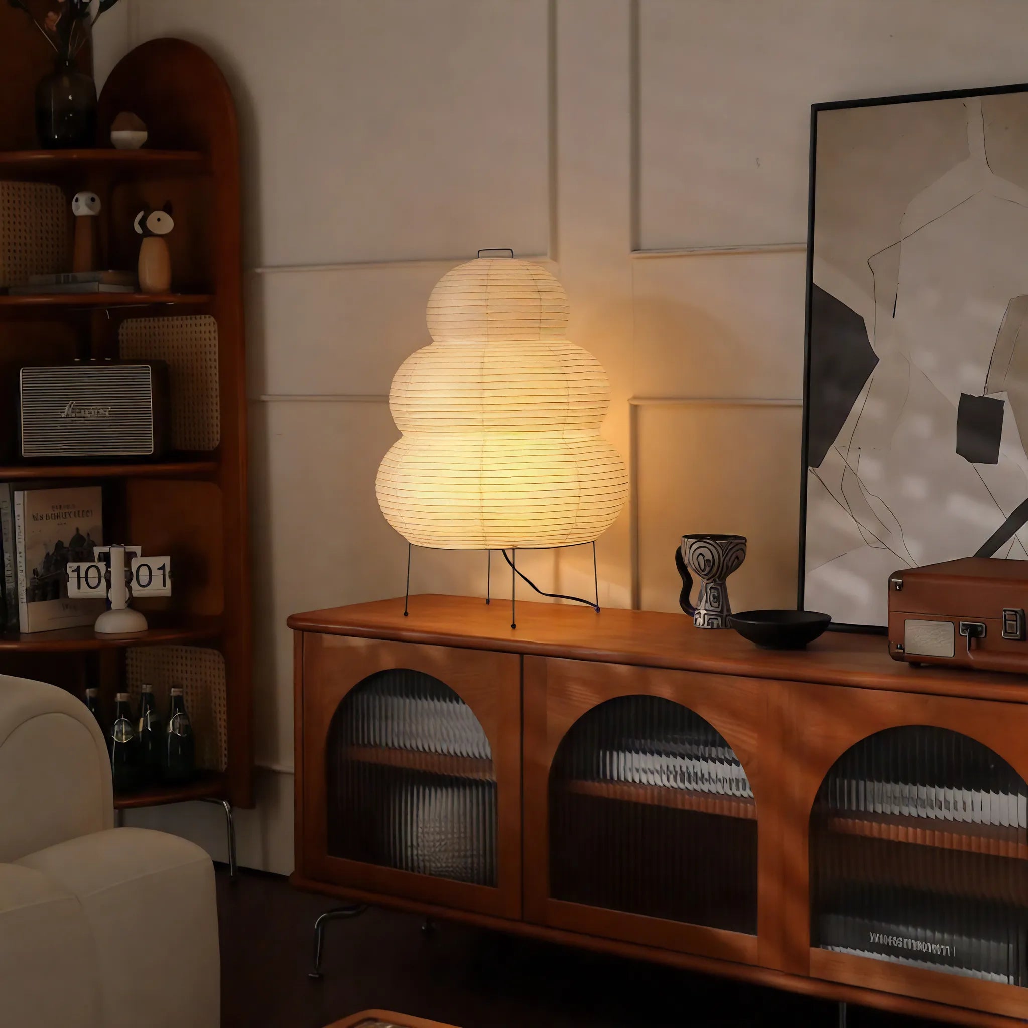 PAPPERSLYKTA | Sculptural Paper Table Lamp