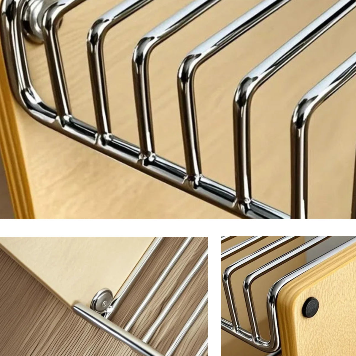 Modular Cube Storage - Solid Wood Shelf With Metal Frame