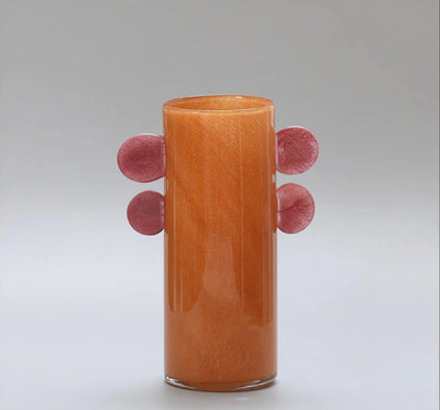 ARTISANAL GLASS | Handcrafted Vase with Sculptural Accents
