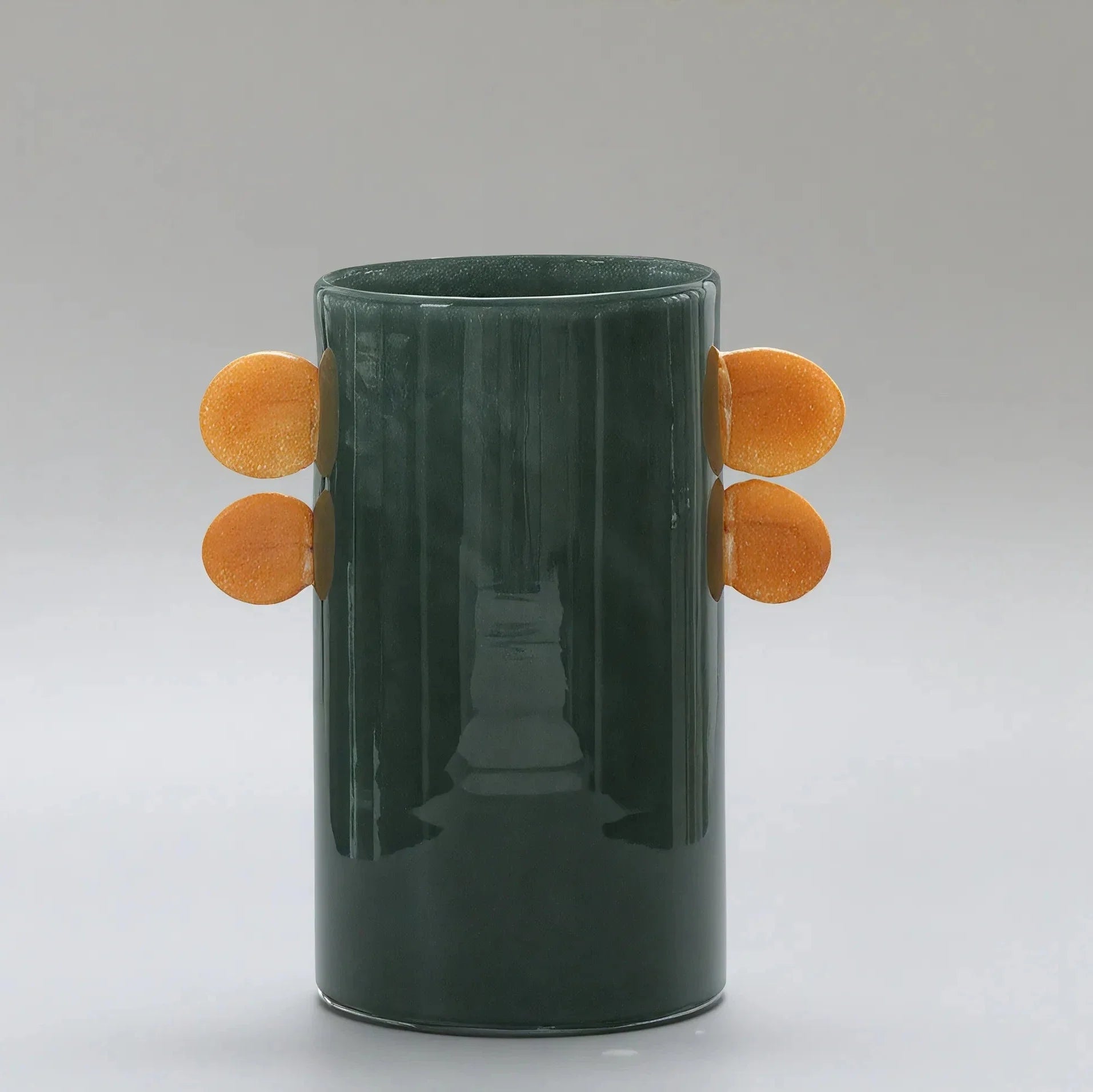 ARTISANAL GLASS | Handcrafted Vase with Sculptural Accents