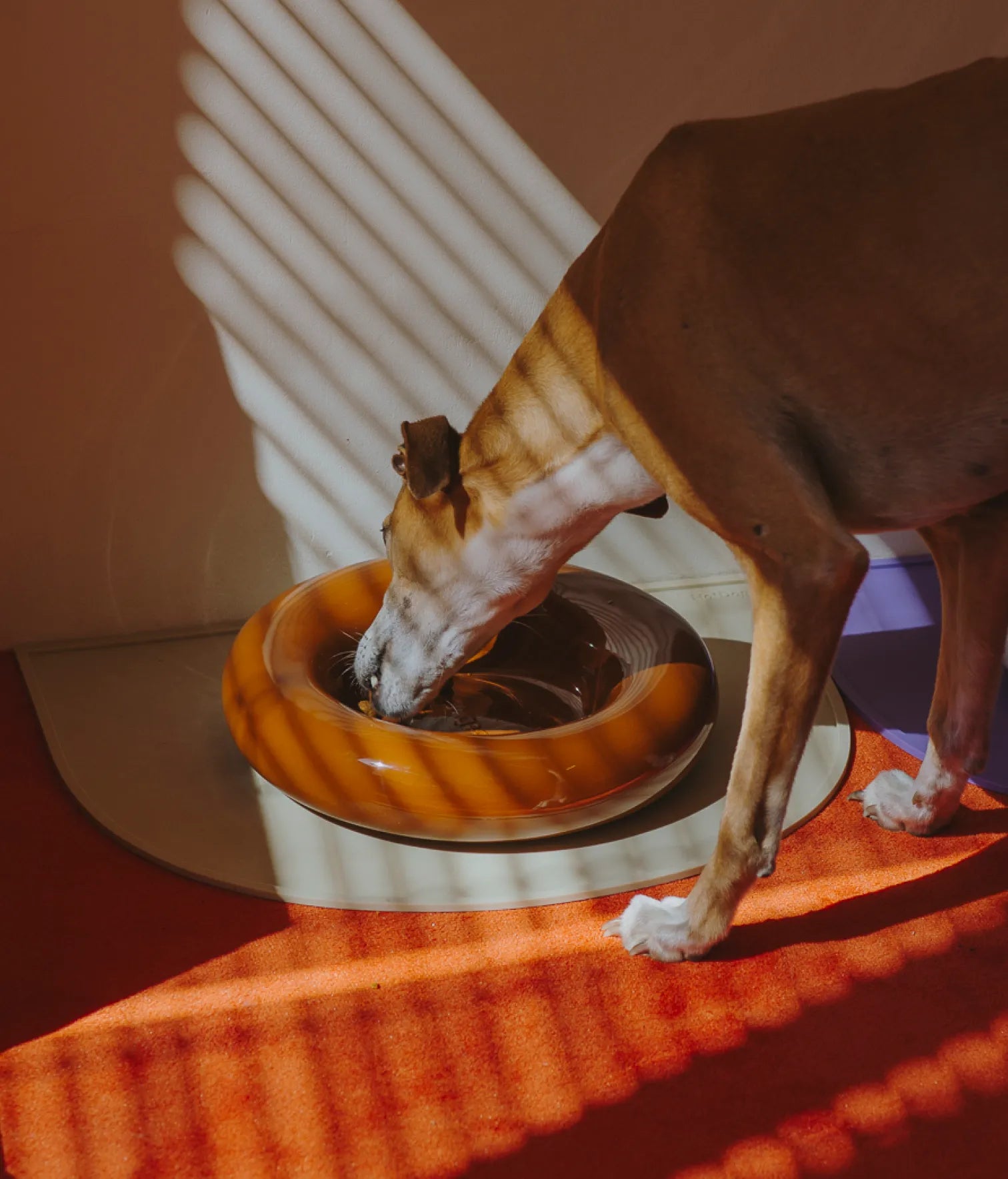 Brown ceramic bowl