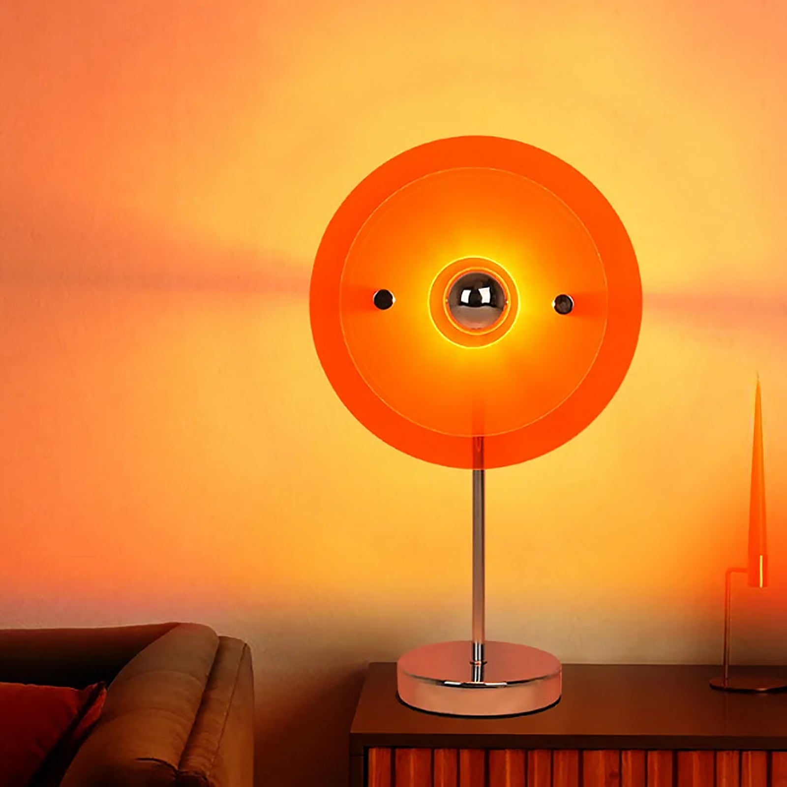 Bauhaus Table Lamp – Acrylic 3D Panel, Dimmable LED Light