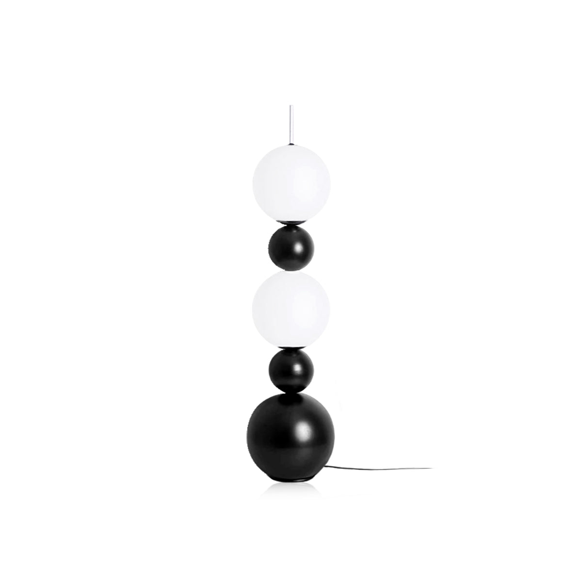 Bauhaus Floor Lamp - Stacking Ball Black Lamp