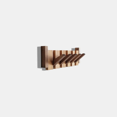Foldable Wooden Hanger – Beech & Walnut Multi Tier Rack