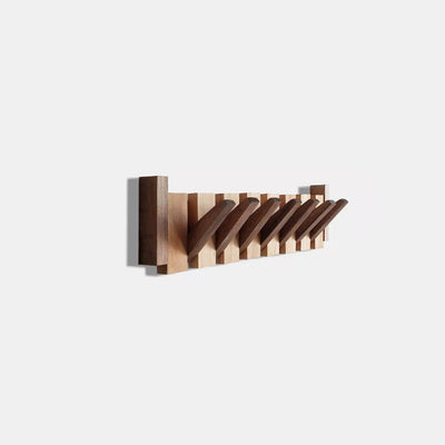 Foldable Wooden Hanger – Beech & Walnut Multi Tier Rack