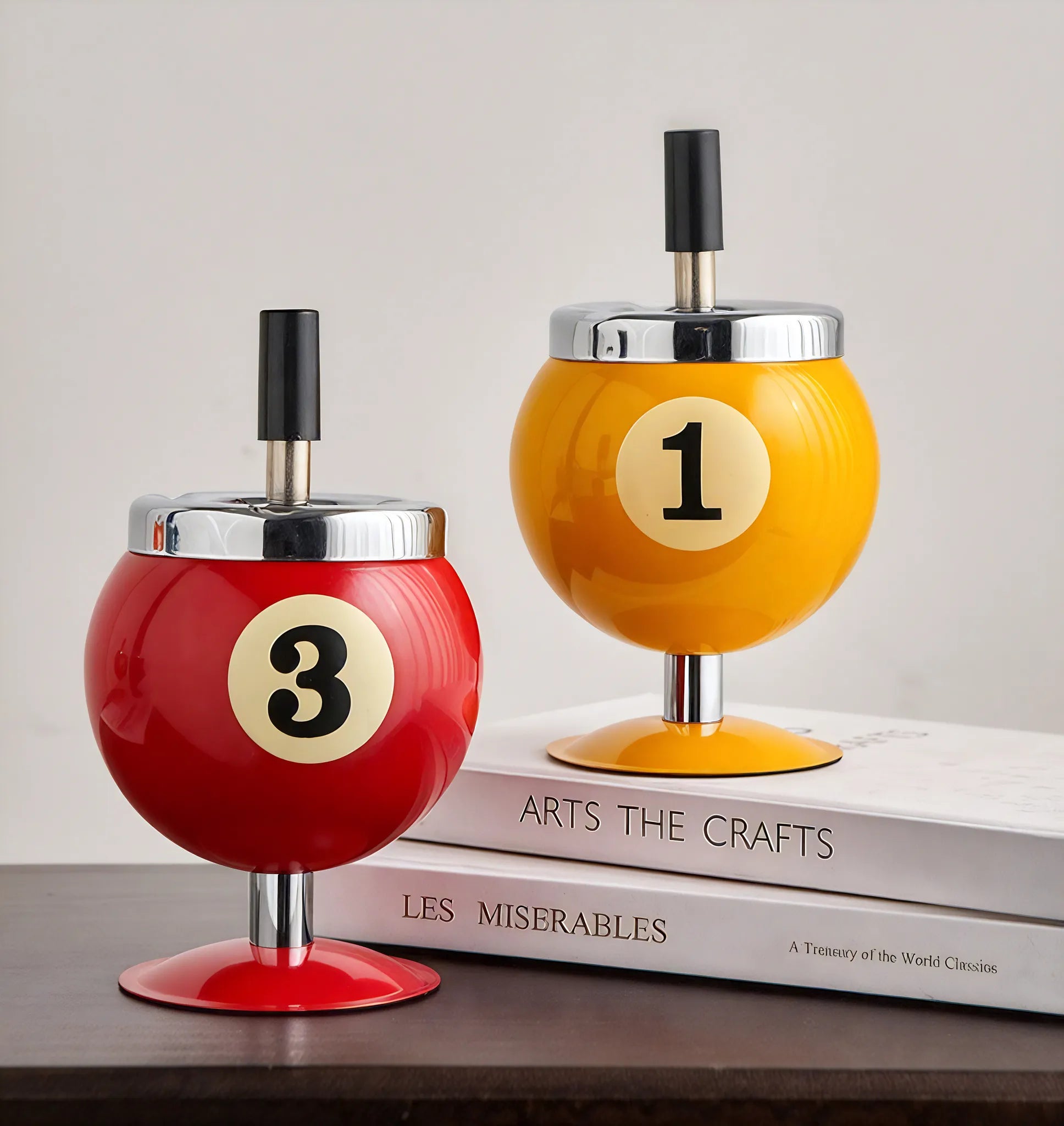 Metal Billiards Ashtray | Contemporary Smoking Accessory