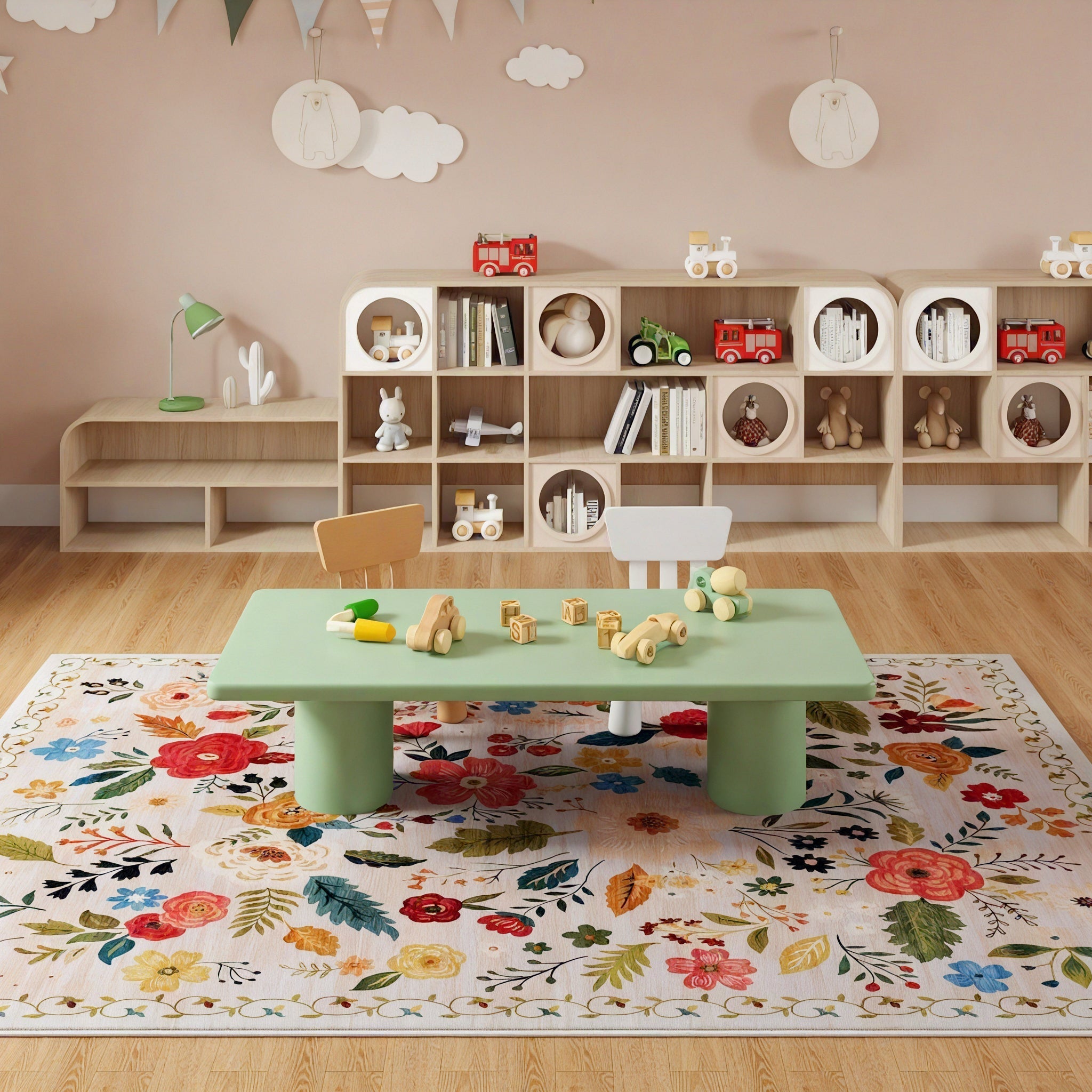 BLOOMSCAPE | Modern Floral Art Rug