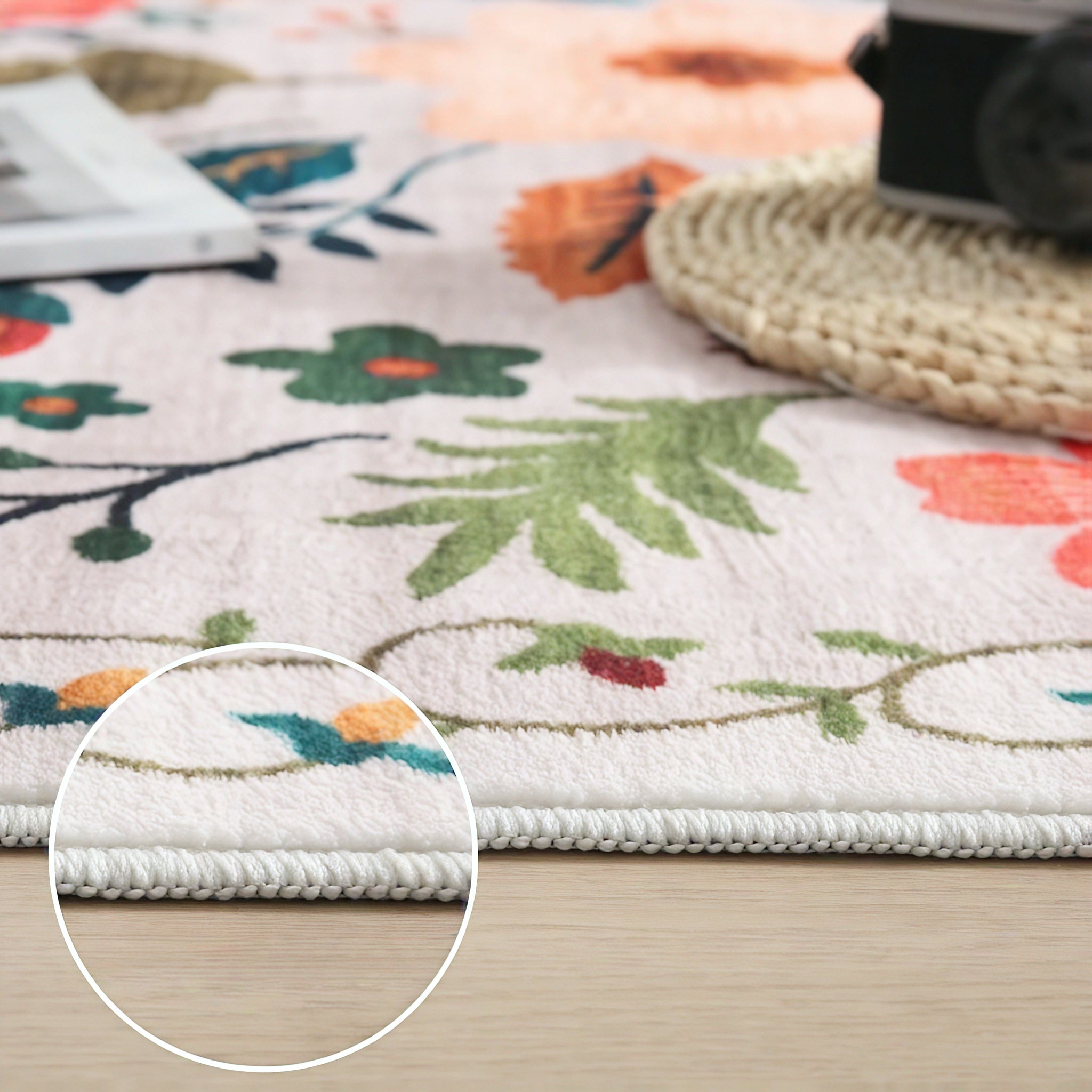 BLOOMSCAPE | Modern Floral Art Rug