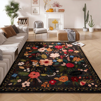 BLOOMSCAPE | Modern Floral Art Rug